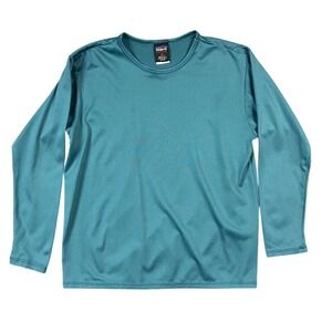 Vintage Patagonia Capilene Shirt Mens M Teal Long‎ Sleeve Base Layer Made in USA